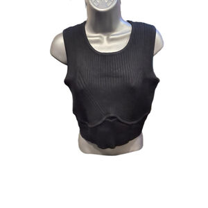 Bustier looked ribbed crop top